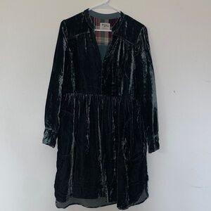 Holding Horses Crushed Velvet Dress